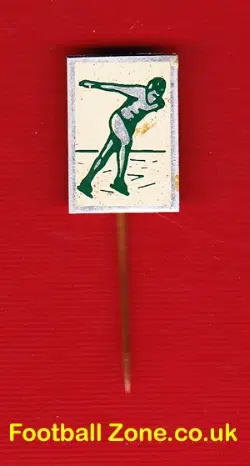 Ice Skating Speed Skating Pin Badge 1960s – 13 – Skater
