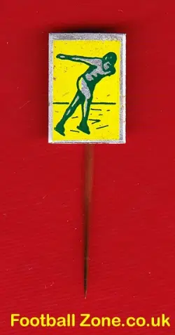 Ice Skating Speed Skating Pin Badge 1960s - 14 - Skater