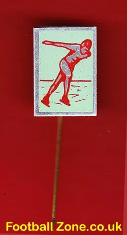 Ice Skating Speed Skating Pin Badge 1960s - 18 - Skater