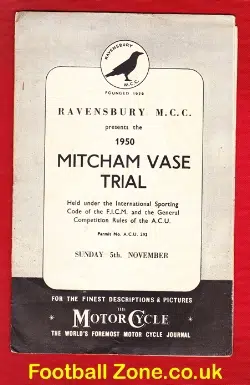 Ravensbury GrassTrack Speedway Racing 1950 - Mitcham Vase Trial