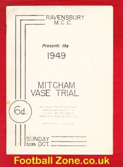 Ravensbury GrassTrack Speedway Racing 1949 - Mitcham Vase Trial