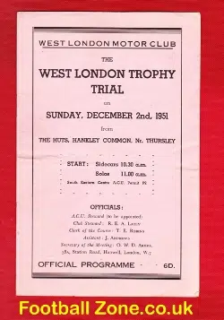 West London GrassTrack Speedway Racing Trials Hankley 1951