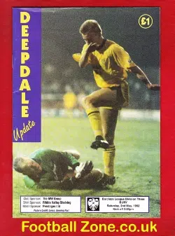 Preston North End v Bury 1992 – Tom Finney + Farnworth + Ticket