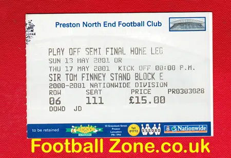 Preston North End v Tottenham 1996 – Plus Match Ticket