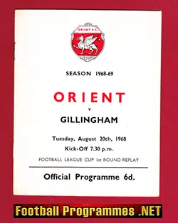 Orient v Gillingham 1968