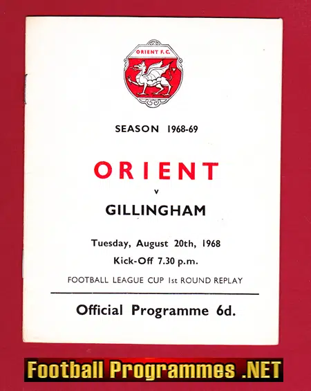 Orient v Gillingham 1968