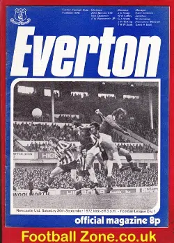 Everton v Newcastle United 1972