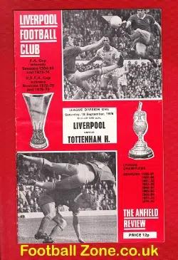 Liverpool v Tottenham 1976
