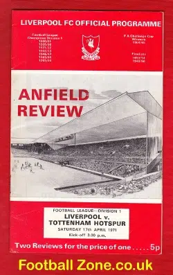 Liverpool v Tottenham 1971