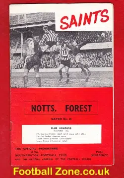 Southampton v Nottingham Forest 1967