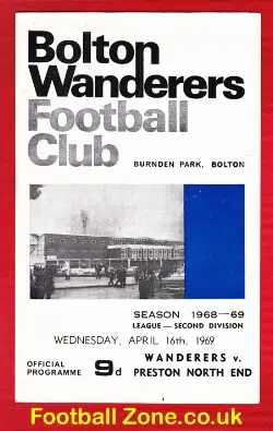 Bolton Wanderers v Preston 1969