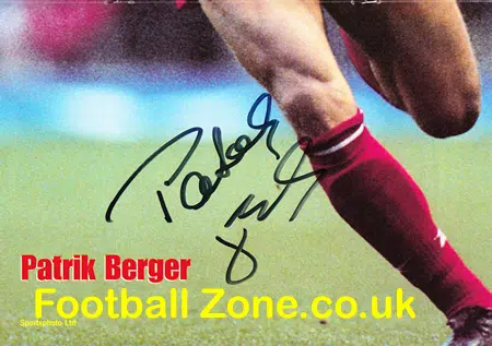 Liverpool v Everton 1999 - Signed Autograph Patrick Berger