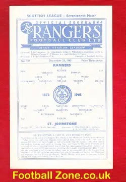 Glasgow Rangers v St Johnstone 1963 – Ferguson hat-trick Ibrox