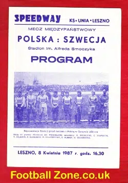 Poland Speedway Programme 1987