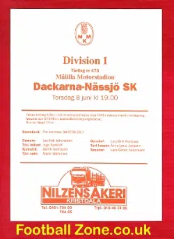 Sweden Speedway Programme - Dackarna 1980s