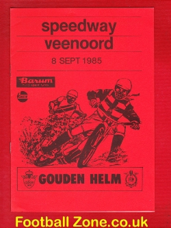 Holland Dutch Speedway Programme 1985