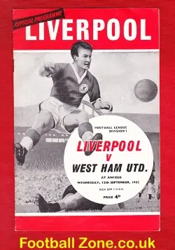 Liverpool v West Ham United 1962