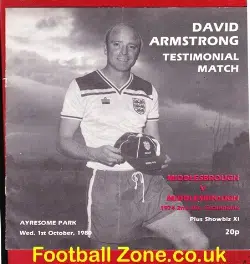 David Armstrong Testimonial Benefit Match Middlesbrough 1980