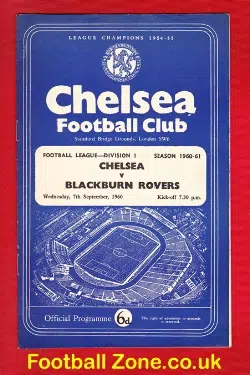 Chelsea v Blackburn Rovers 1960
