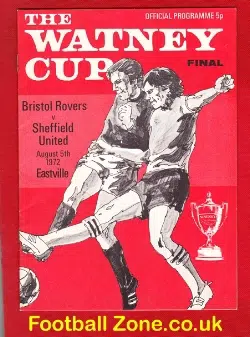 Bristol Rovers v Sheffield United 1972 – The Watney Cup Final