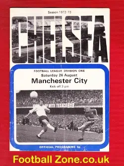 Chelsea v Manchester City 1972