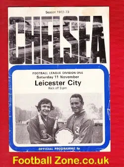 Chelsea v Leicester City 1972