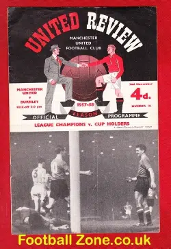 Manchester United v Burnley 1957