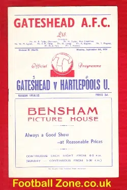 Gateshead v Hartlepool United 1954