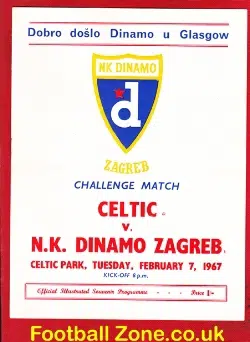 Glasgow Celtic v Dinamo Zagreb 1967 – Lisbon Lions Glory Season