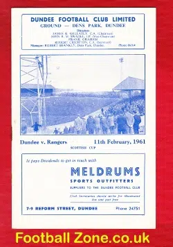 Dundee v Glasgow Rangers 1961