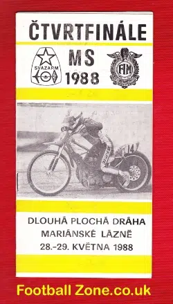 Poland Speedway Programme 1988 - CTVR Finale