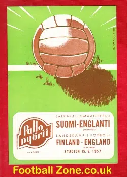 Finland v England 1957 – B Team Football Match