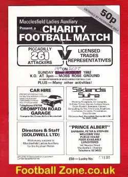 Piccadilly Radio 261 Attackers v Licensed Trade Reps 1982 - Moss