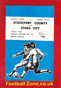 Stockport County v Stoke City 1975 - George Best 1st Match