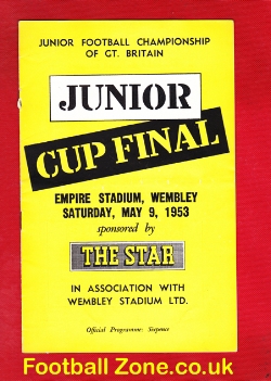 Air Corp v Boys 1953 – Junior Championship Cup Final Wembley