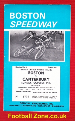 Boston Speedway v Canterbury 1973