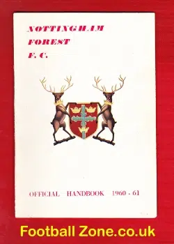 Nottingham Forest Football Club Official Handbook 1960 - 1961