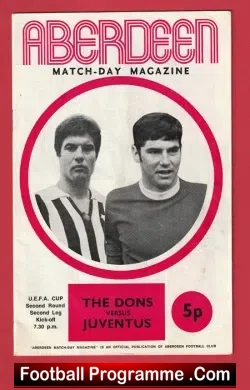 Aberdeen v Juventus 1971 – UEFA Cup Second Leg