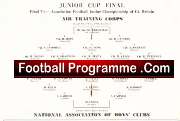 Air Corp v Boys 1954 – Junior Championship Cup Final Wembley