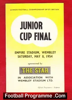 Air Corp v Boys 1954 – Junior Championship Cup Final Wembley