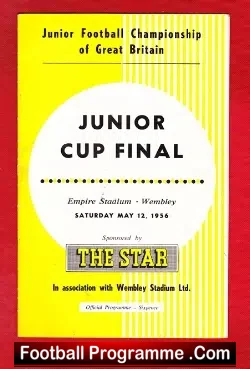 Air Corp v Boys 1956 – Junior Championship Cup Final Wembley