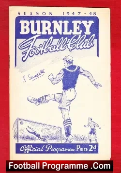 Burnley v Sheffield United 1948