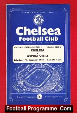 Chelsea v Aston Villa 1960