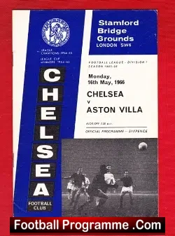 Chelsea v Aston Villa 1966