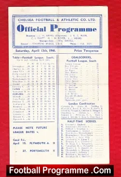 Chelsea v Fulham 1946