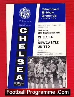 Chelsea v Newcastle United 1965