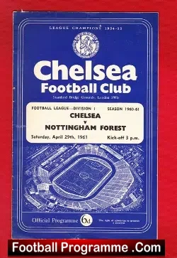 Chelsea v Nottingham Forest 1961