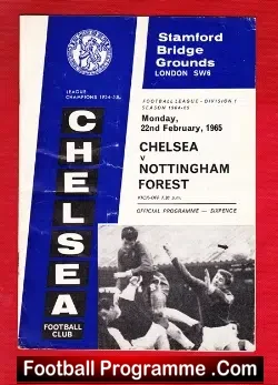 Chelsea v Nottingham Forest 1965
