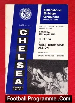 Chelsea v WBA 1965 - football programme