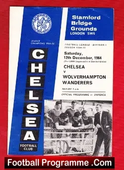 Chelsea v Wolves 1964 - football programme